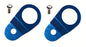 Torque Solution Radiator Mount Combo (Blue) : Mitsubishi Evolution 7/8/9