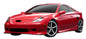 2000-2005 Toyota Celica Duraflex TD2000 Body Kit - 4 Piece - Includes TD2000 Front Bumper Cover (107501) TD3000 Side Skirts Rocker Panels (100196) TD3000 Rear Lip Under Spoiler Air Dam (100195)