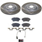 Power Stop 20-25 Audi A6 allroad Rear Semi-Coated Rotor Kit