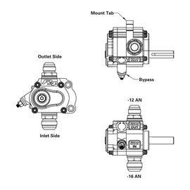 Peterson Fluid Systems R4 1-Stage Oil Pump - Right Side Mount - Rear Drive