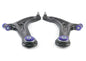SuperPro 2011-2019 Ford Fiesta S Front Lower Control Arm Set w/ Bushings (+Caster)