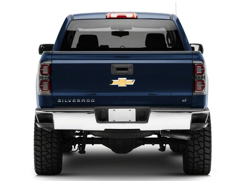 Raxiom 14-18 Chevrolet Silverado 1500 LED TailLights/SeqTurn Signals- Chrome- Smoked Lens
