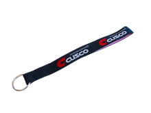 Load image into Gallery viewer, Cusco Keychain with Ring - Black Strap with Cusco Logo