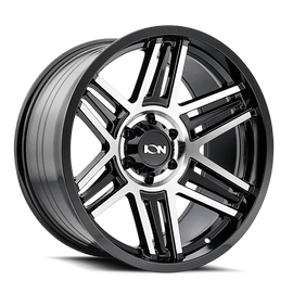 ION Type 147 17x9 / 8x180 BP / 0mm Offset / 124.1mm Hub Black/Machined Wheel