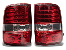 Raxiom 04-08 Ford F-150 Styleside LED Tail Lights- Chrome Housing- Red/Clear Lens