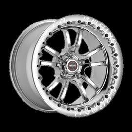 Weld S70 RT-S 17x11in / 5x120.65 BP / 7.7in. BS - Polished Center - Polished Shell Wheel