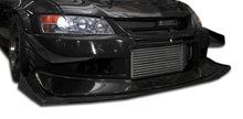 Load image into Gallery viewer, 2003-2006 Mitsubishi Lancer Evolution 8 9 Duraflex VT-X Wide Body Front Under Spoiler Air Dam Lip Splitter - 1 Piece