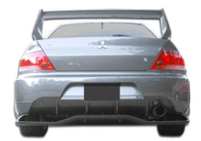 Load image into Gallery viewer, 2003-2006 Mitsubishi Lancer Evolution 8 9 Duraflex VT-X Wide Body Rear Lip Under Spoiler Air Dam with Rear Diffuser - 1 Piece