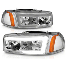 Load image into Gallery viewer, Raxiom 99-06 Chevrolet Sierra 1500 Axial Series LED DRL Headlights- Chrome Housing- Clear Lens