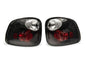 Raxiom 97-00 Ford F-150 Flareside Axial Series Altezza Style Tail Lights- Black- Clear Lens