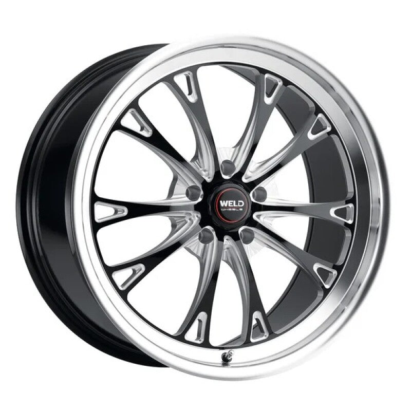 Weld S157 20X5 Belmont Drag 5X114.3 ET-23 BS2.1 Gloss Black MIL Dia 78.1