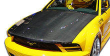 Load image into Gallery viewer, 2005-2009 Ford Mustang Carbon Creations OEM Look Hood - 1 Piece