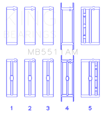 Load image into Gallery viewer, King Engine Bearings GM V8 OHV 16 Valve (Size STD) Main Bearing Set