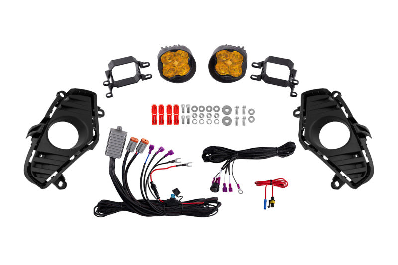 Diode Dynamics 19-22 Toyota RAV4 SS3 Add-On Fog Lamp Kit - Yellow Max