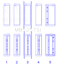 Load image into Gallery viewer, King Engine Bearings General Motors 379 V8 OHV (Size .026) Crankshaft Main Bearings (Set of 5)