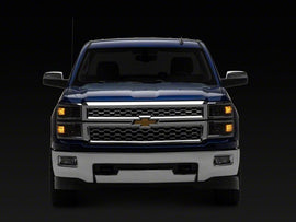 Raxiom 14-15 Chevrolet Silverado 1500 OE Style Headlights/ Chrome Trim- Black - Clear Lens