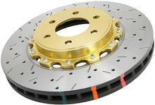 Load image into Gallery viewer, DBA Nissan Skyline (Various) Front Drilled &amp; Slotted 5000 Series 2-Pc Rotor Assembled w/ Gold Hat