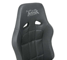 Load image into Gallery viewer, NRG Defender Water Resistant Steel Frame Suspension Seats Black w/ Black Trim &amp; Yellow Embroidery