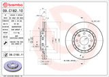 Brembo OE 09-10 Pontiac G3/2009 G3 Wave/05-08 Wave/05-07 Wave5 Standard Brake Disc - Front