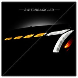 Spyder 18-21 VW Golf MK7.5 Projector Headlights - Black (PRO-YD-VG18SI-SBGR-BK)