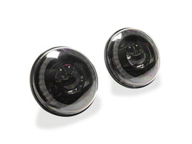 Raxiom 07-18 Jeep Wrangler JK 7-Inch V2 Dragon Eye LED Headlights- Black Housing- Clear Lens
