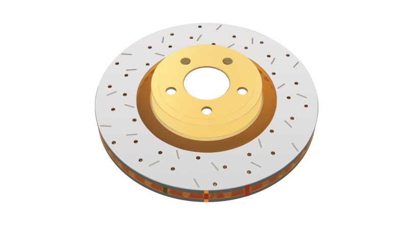 DBA 2004 Pontiac GTO 4000 Series Drilled and Slotted Front Rotor