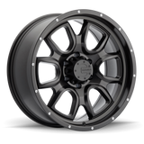 Mamba M19 17x9 5x127 ET-12 Matte Black w/ Drill Holes
