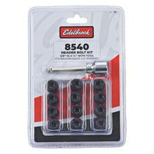 Load image into Gallery viewer, Edelbrock Exhaust Header Bolts 3/8in-16 X 3/4in, Black Oxide W/ Allen Socket