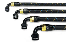 Load image into Gallery viewer, GReddy AN04 STRAIGHT HOSE END SWIVEL BLACK/GOLD ANODIZED