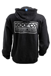 Sparco Sweatshirt Hooded Heritage Blk Xx