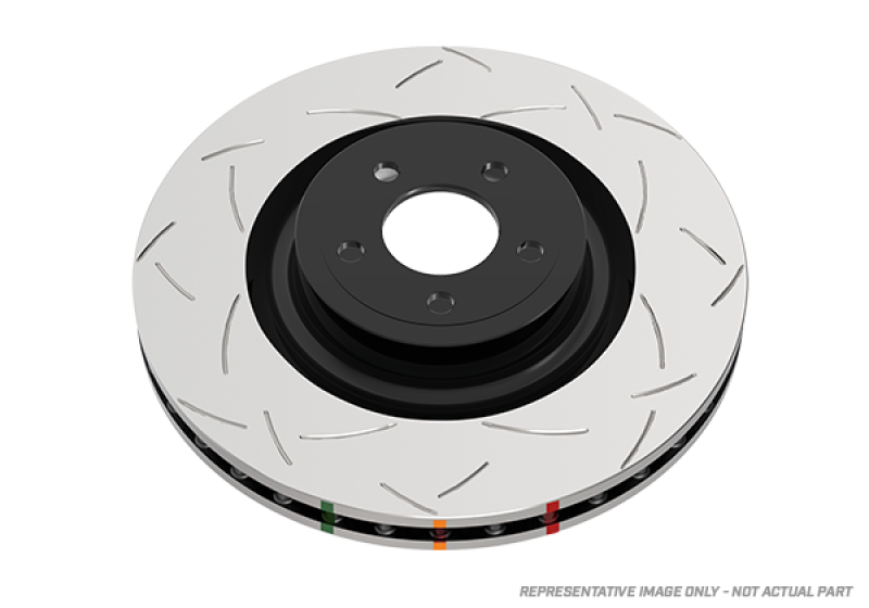 DBA 10+ Ford Mustang GT 5.0L V8 Front Slotted 4000 Series Rotor