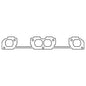 Cometic Chrysler W7/W8/W9 Head V8 .064in ArmorCore Exhaust Manifold Gasket Set