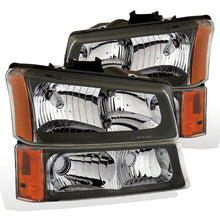 Load image into Gallery viewer, Raxiom 03-06 Chevrolet Silverado 1500 Axial Series Euro Headlights- Black Housing- Clear Lens