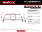 Gen-Y 17+ Ford F250/ F350 Defender Headache Rack Only - Black