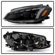 Load image into Gallery viewer, Spyder 18-21 VW Golf Halogen Model Only High-Power LED Headlights - Black (PRO-YD-VG17HALAP-SBGR-BK)