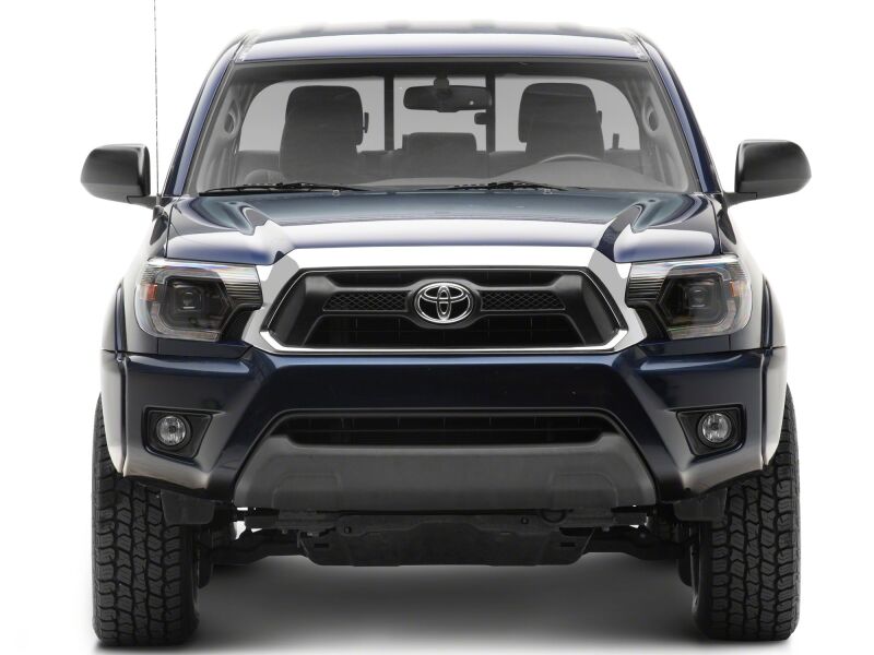 Raxiom 12-15 ToyotaTacoma Axial Series Switchback Projector Headlights- Black Housing- Clear Lens