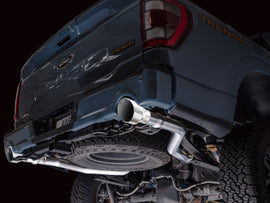 AWE Tuning 2021+ Ford F150 Tremor w/ Bumper Cutouts 0FG Non-Resonated Catback w/ Chrome Silver Tips