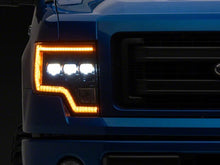 Load image into Gallery viewer, Raxiom 09-14 Ford F-150 CXR Series LED Headlights with Amber DRL- Black Housing- Clear Lens