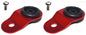 Torque Solution Radiator Mount Combo with Inserts (RED) : Mitsubishi Evolution 7/8/9