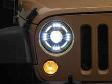 Load image into Gallery viewer, Raxiom 07-18 Jeep Wrangler JK Axial Series Quatro LED Headlights- Black Housing- Clear Lens
