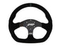 PRP Suede D-Shape Steering Wheel - Blue