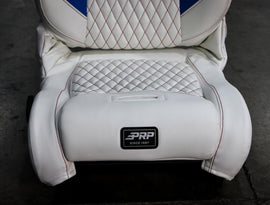 PRP EnduroDaily Reclining Suspension Seat - Black/Orange Vinyl - Passenger