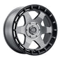 Weld Off-Road Ridge 20x9 - 8x170 BP - ET0 - 125.1mm CB - Satin Gunmetal Wheel (Black Ring)