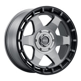 Weld Off-Road Ridge 20x9 - 8x180 BP - ET0 - 124.3mm CB - Satin Gunmetal Wheel (Black Ring)