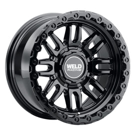 Weld Off-Road Swift 17x9in - 6x135 / 6x139.7 BP - ET-12 - 106.1mm CB - Gloss Black Wheel & Ring