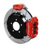 Wilwood kit rear FFR NDPR/MC4 IRS 2015 mustang 12.88 rotor GT W/LINES red