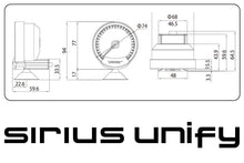 Load image into Gallery viewer, GReddy Sirius Unify Water Temperature Gauge Set (Sirius Meter w/Water Temp Sensor Set &amp; Vision Disp)