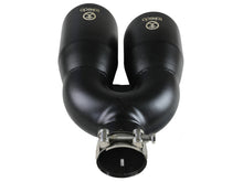 Load image into Gallery viewer, aFe Takeda 2.5in 304 Stainless Steel Clamp-on Exhaust Tip Driver Side 2.5in Inlet 4inDual-Black