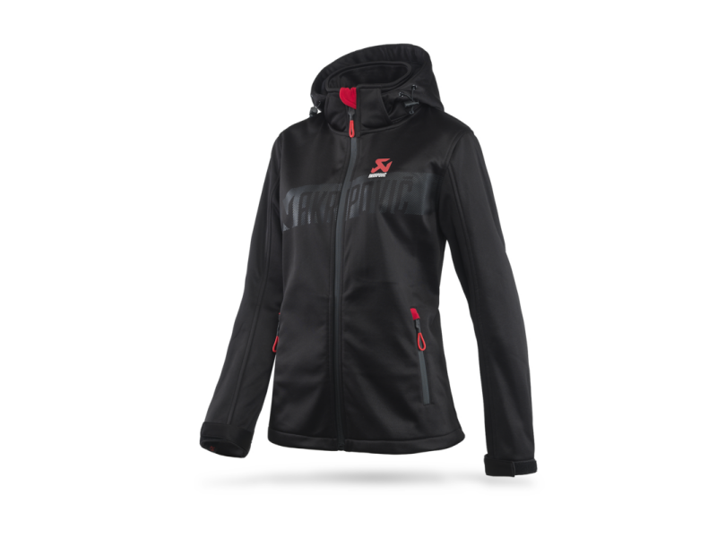 Akrapovic Womens Corpo Softshell Jacket Black - M