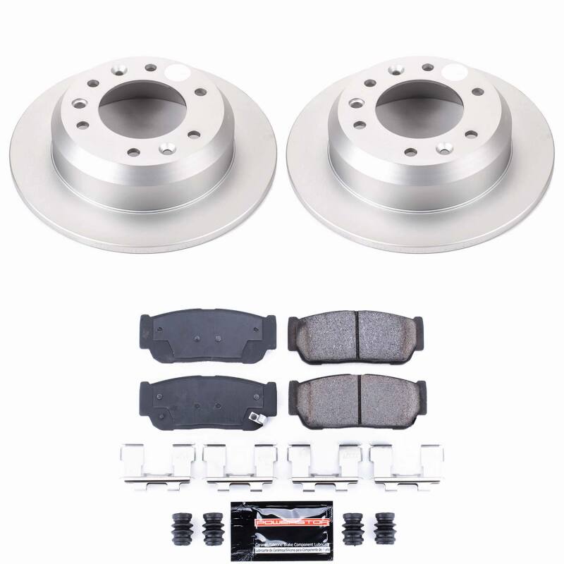 Power Stop 2007 Hyundai Entourage Rear Z23 Coated Brake Kit
